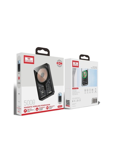 Earldom PD19 5.000 mAh Kablosuz Şarjlı Standlı PD Hızlı Şarj Powerbank