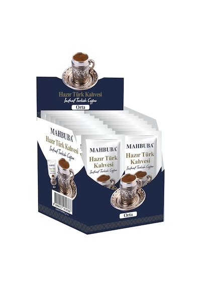 Mahbuba Orta Şekerli Hazır Türk Kahvesi 12x8gr