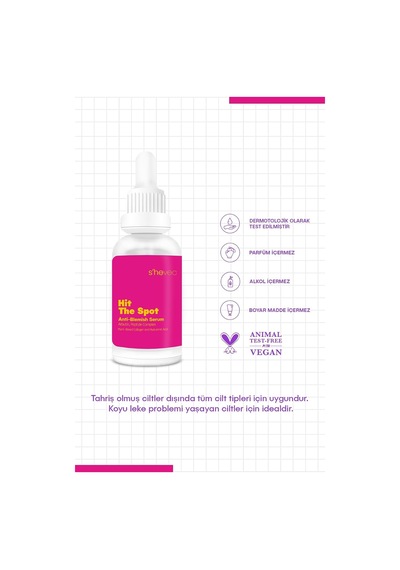 Hıt The Spot Leke Bakımı Onarmaya Yardımcı Arbutin Ve Peptit Kompleksi İçeren Serum 30 Ml Diğer