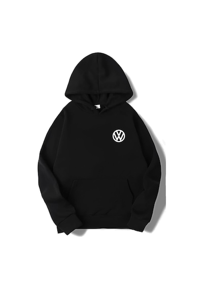 Brz Collection Unisex Oversize Volkswagen Golf Gtı Hoodie Siyah