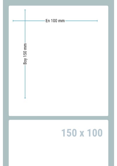 Termal Etiket 20 Adet Rulo Barkod Etiket 150x100 Mm 250 Sarım 1