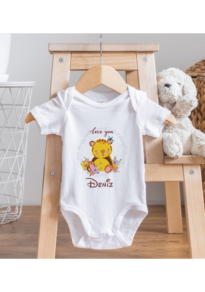 Bk Gift Bk Kids İsimli Bebek Body Zıbın - Model 15 3-6 Ay Çok Renkli