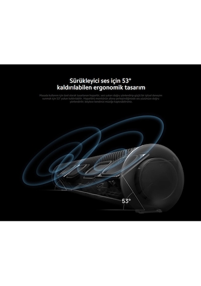 Masaüstü Hoparlör Koyu Gri, 4 Üniteli Stereo, Rgb Renkli Işıklı Xiaomi Türkiye