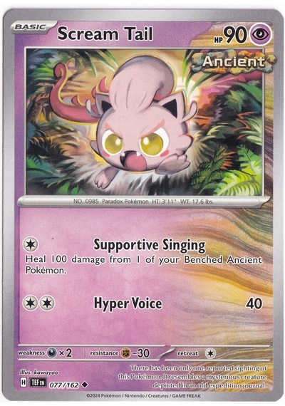 Scream Tail 077/162 - Temporal Forces - Pokemon Kartı Mint