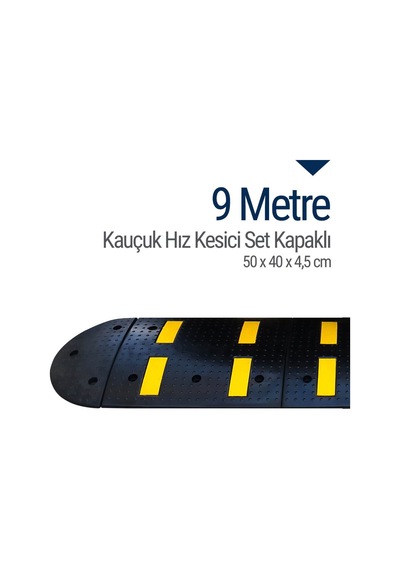 Kauçuk Hız Kesici Set Kapaklı. Yol Kasisi 9 M N11.208