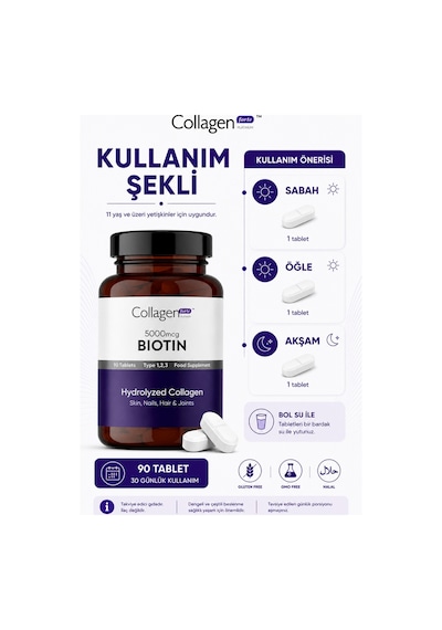 Collagen Forte Platinum Biotin 5000 MCG 60 Tablet