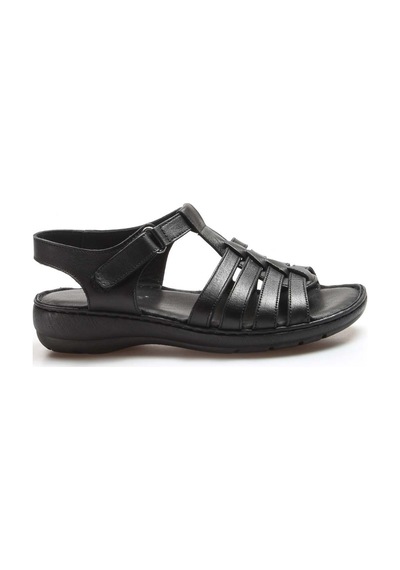 Fast Step Hakiki Deri Kadın Klasik Sandalet 952za21888-1 001
