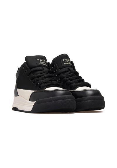 Guja Kadın Deri Sneaker Bot 25k 25k301-1 Z Siyah Siyah