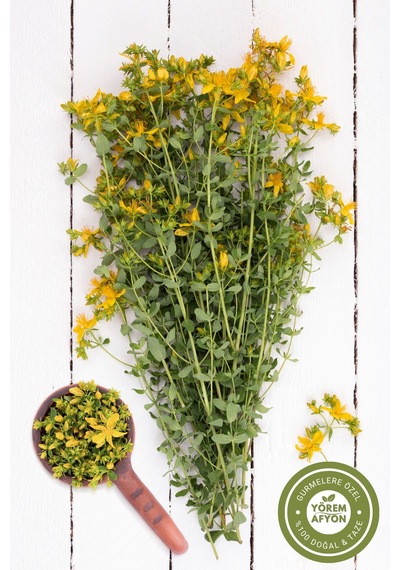 Yörem Afyon Meşhur Muğla Kantaron Çiçeği Otu, Kuzukıran, Kılıçotu, Hypericum Perforatum 80gr.