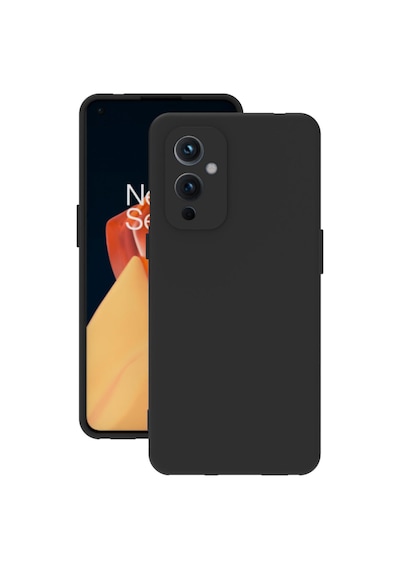 Oneplus 9 Kılıf Kamera Korumalı Silikon Rubber Arka Kapak Siyah