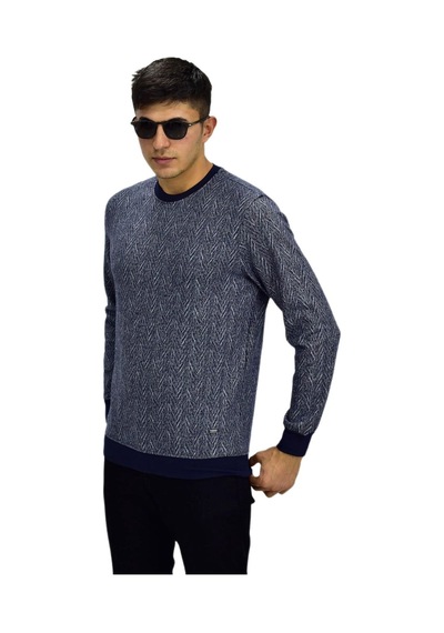 Erkek Spor Sıfır Yaka Sweatshirt R2266 Bgl-st03183 001