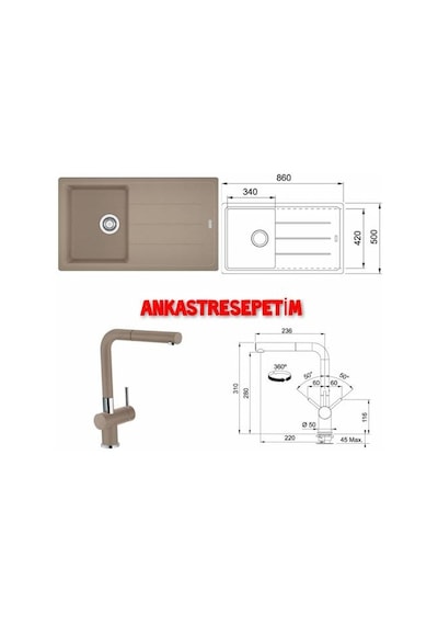 Franke Bfg 611-86 Oyster Eviye.Active Plus