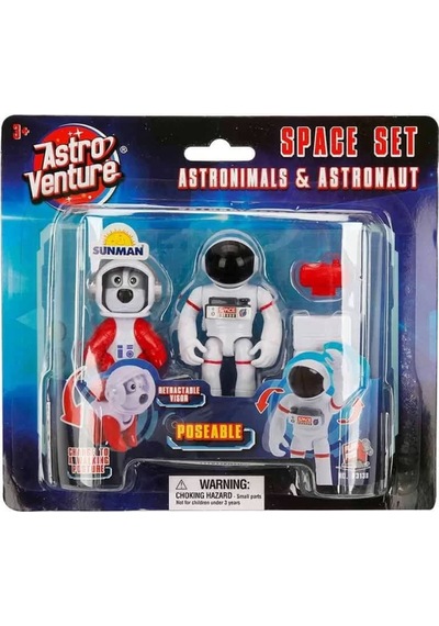 Mey İthalat Astro Venture Astronimals & Astronaut Uzay Seti