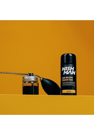 Saç Dolgunşatırıcı Keratinli Fiber Black + Sabitleyici Sprey Set