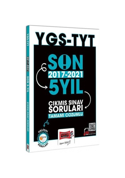 TYT Son 5 Yıl 2017  -  2021 Tamamı Çözümlü Çıkmış Sınav Soruları -  Yargı Yayınları