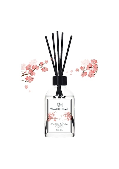 Vivaldi Home Japon Kiraz Çiçeği Çubuklu Oda Kokusu Esansiyel Uçucu Yağ 100 ML