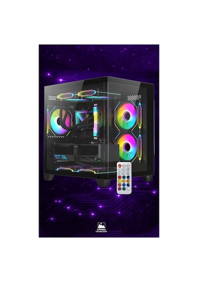 Comloji CMLJ32 R9-9900X 16 GB 512 GB SSD RTX5060 Free Dos Masaüstü Oyuncu Bilgisayarı