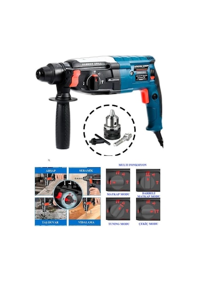 Assur Plus Metal Şanzıman Profesyonel Kırıcı Delici Otomatik Kafa Vidalama 5 Parça Hilti