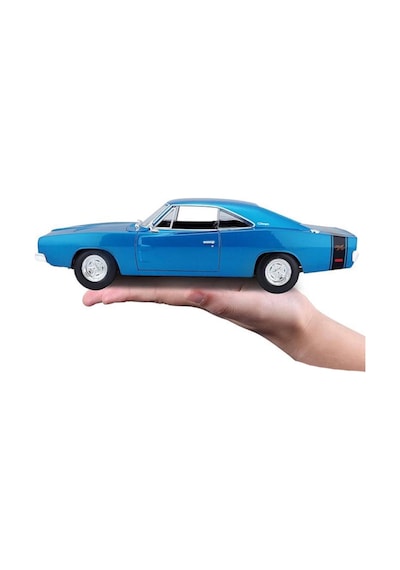 Maisto Lisanslı Metal Dodge Charger R/t 1969 1:25 Kapısı Ve Kaputu Açılabilir Oyuncak Model Araba Mavi