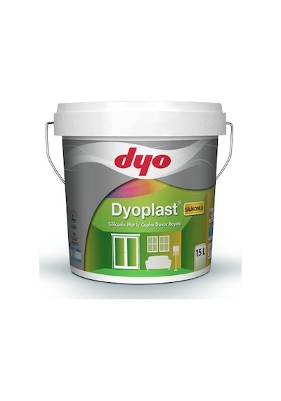 Dyo Dyoplast Silikonlu Mat İç Cephe Boyası Beyaz 2.5 Lt. 2.5 L