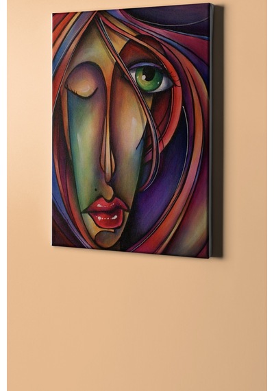 Webstyle Sayılarla Boyama Seti Kasnaklı Çizgi Kadın 40 X 50 Cm