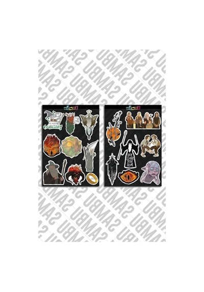 Yüzüklerin Efendisi Temalı Sticker Seti - Yaratıcı Etiketler Abanoz
