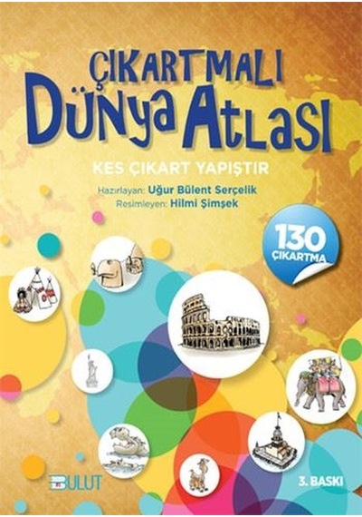 Çıkartmalı Dünya Atlası- Bulut Yayınları