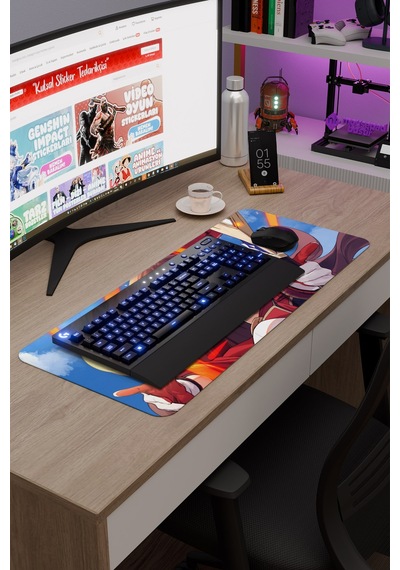 Amber Genshin Impact Anime Gacha V2 - 70x30 Xl Gaming Mouse Pad Fare Altlığı
