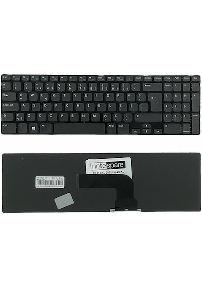 Dell İle Uyumlu Latitude E3540 Ca011l35406em Notebook Klavye Siyah Tr