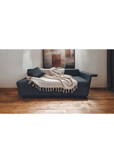 Çift Kişilik Pike 200x230cm, Bej, %100 Pamuk, Yumuşak Dokulu, Hann Yalın Bej