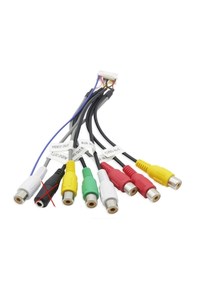 Mikrofon Girişsiz Android Multimedya Double Teypler İle Uyumlu 20 Pin Amfi Rca Kablo Demeti Diğer