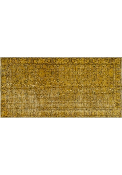 Eşsiz Anadolu Vintage Eskitme El Dokuma Halı 111 X 217 Cm 9012