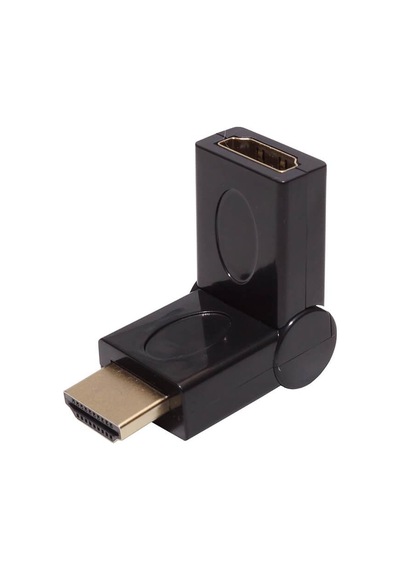 Hdmi Uzatma - Hdmi 90 180 270 Derece Dirsek Oynar Başlıklı Dişi Erkek 4k 3d