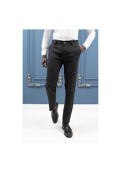 Notra Regular Fit Pamuklu Dokulu Kışlık Gabardin Pantolon Antrasit Notra Regular Fit Pamuklu Dokulu Kışlık Gabardin Pantolon Antrasit
