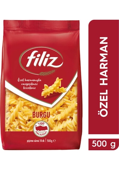2 Burgu + 2 İnce Uzun Makarna 500 Gr X 4 Adet