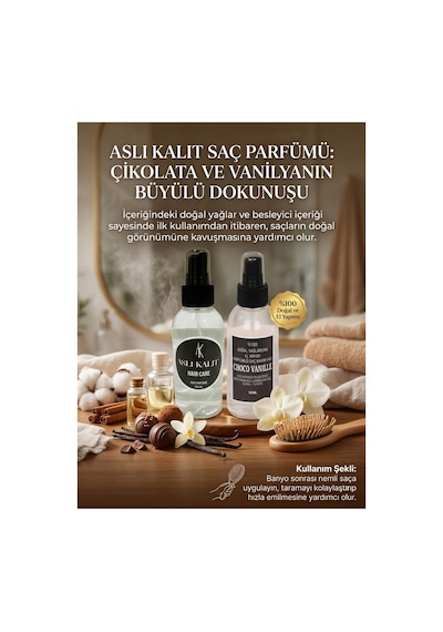 Chocovanille Parfümlü Saç Bakım Yağı %100 Doğal Yağlardan Hair Care Saç Parfümü 150ml
