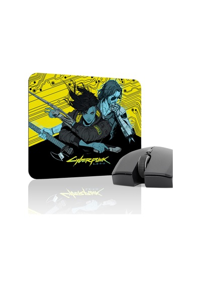 Cyberpunk 2077 Kaymaz Dikişli Kauçuk Oyuncu Mousepad V4 - 22x18 Gaming Mouse Pad Fare Altlığı