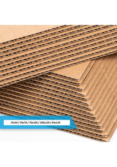 25X30Cm 3Mm 50Adet Oluklu Mukavva Karton - Maket - Hobi Kartonu 25X30Cm 3Mm 20'Li Paket