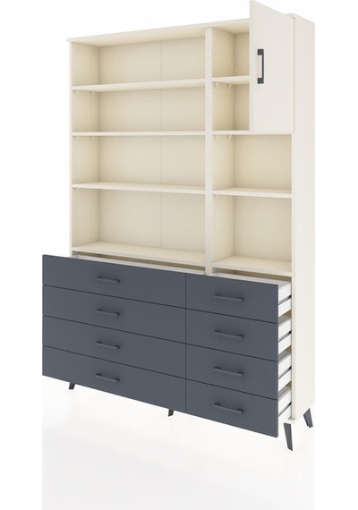 Arges Dolap 8 Raflı 8 Çekmeceli Tek Kapaklı 132x30x195 Aytaşı-aytaşı/antrasit Aytası/antrasıt Arges Dolap 8 Raflı 8 Çekmeceli Tek Kapaklı 132x30x195 Aytaşı-aytaşı/antrasit Aytası/antrasıt
