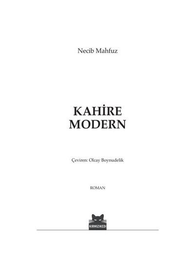 Kahire Modern: 1988 Nobel Edebiyat Ödülü - Kapak Değişebilir