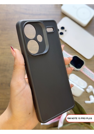 Redmi Note 13 Pro Plus Uyumlu Kamera Korumalı Darbeye Dayanıklı Renk Atmayan Keep Silikon Kılıf Siyah
