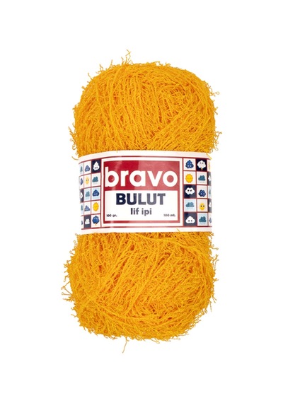 Bulut Sakal Lif İplik 100 Gr 100 Metre Renk Kodu:404 Koyu Sarı