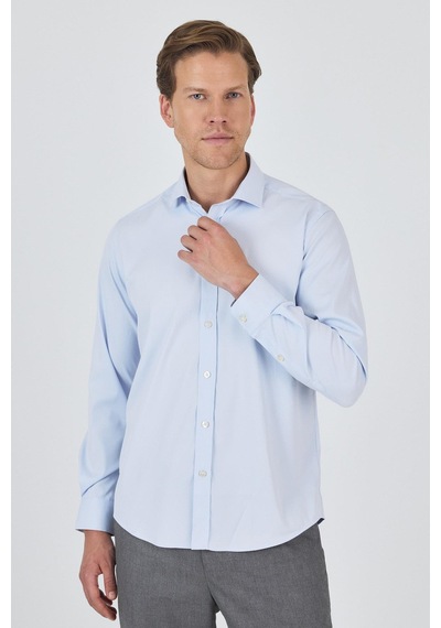 İmza Koyu Mavi Yarım İtalyan Yaka Cepsiz Gabardin Uzun Kol Slim Fit Esnek Gömlek 1004250235 Koyu Mavi İmza Koyu Mavi Yarım İtalyan Yaka Cepsiz Gabardin Uzun Kol Slim Fit Esnek Gömlek 1004250235 Koyu Mavi