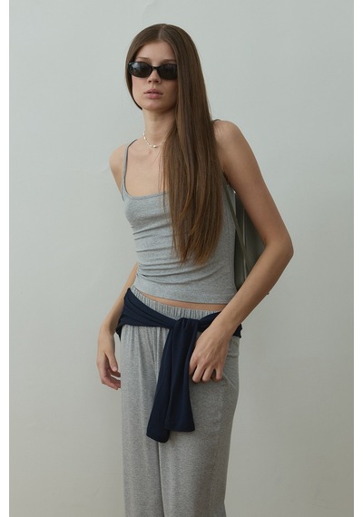 Suud Collection Gri Cosie Askılı Top