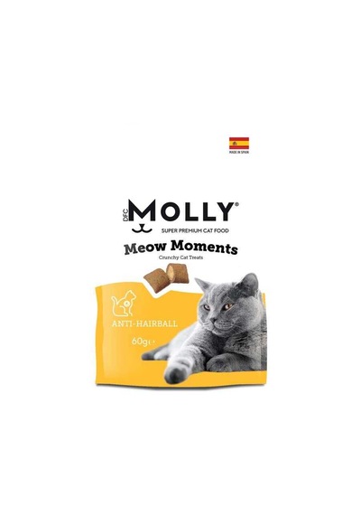 Molly Meow Moments Tüy Yumağı Kontrolü Kedi Ödül Maması 60 Gr