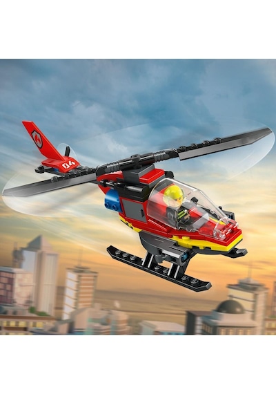 LEGO® City İtfaiye Kurtarma Helikopteri 60411 5+ Yaratıcı Oyuncak Yapım Seti - 85 Parça