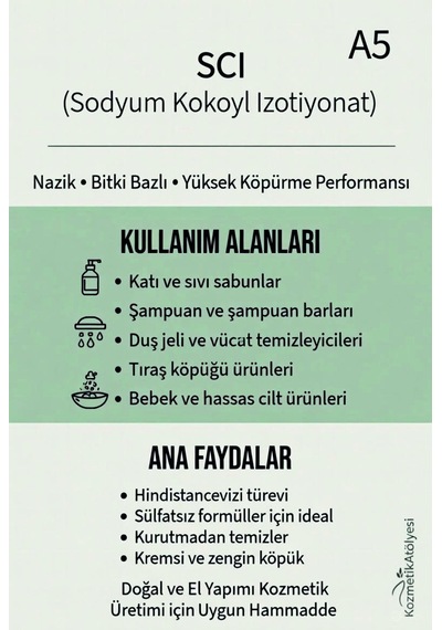 Sci Sodyum Kokoil İzetionat Scı Toz 1 Kg