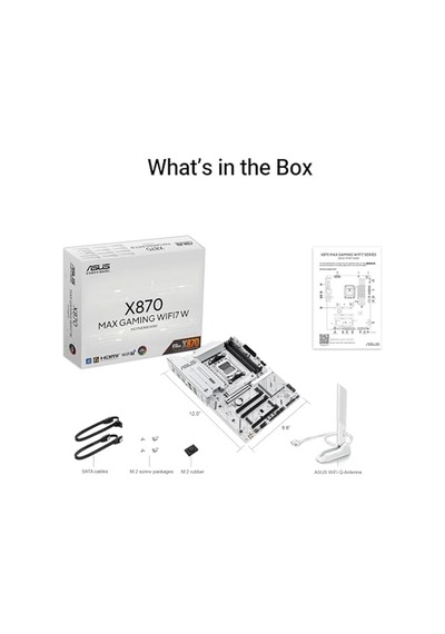 X870 Max Gamıng Wıfı7 W Amd X870 Am5 Ddr5 8000 Hdmı 2xusb4 3x M2 Usb3.2 Wifi 7 + Bt Aura Rgb 5gbit Lan Atx 12+2+1 Güç