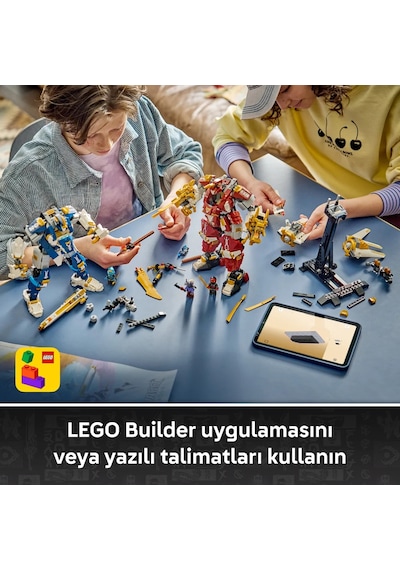 LEGO NINJAGO İkiz Titan Robotları 71870 - 12 Yaş ve Üzeri Çocuklar için Minifigür İçeren Yaratıcı Oyuncak Yapım Seti (1707 Parça)