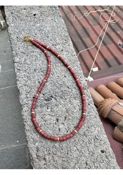 Boncuk Ay Kolye Şık Hediye Model Bb6636 Çok Renkli